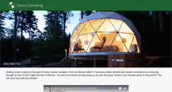 Desktop Screenshot of domeglamping.com